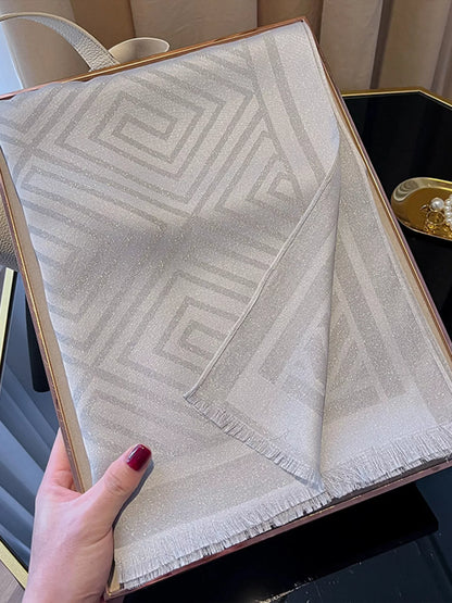 Raw Hem Lightweight Scarf