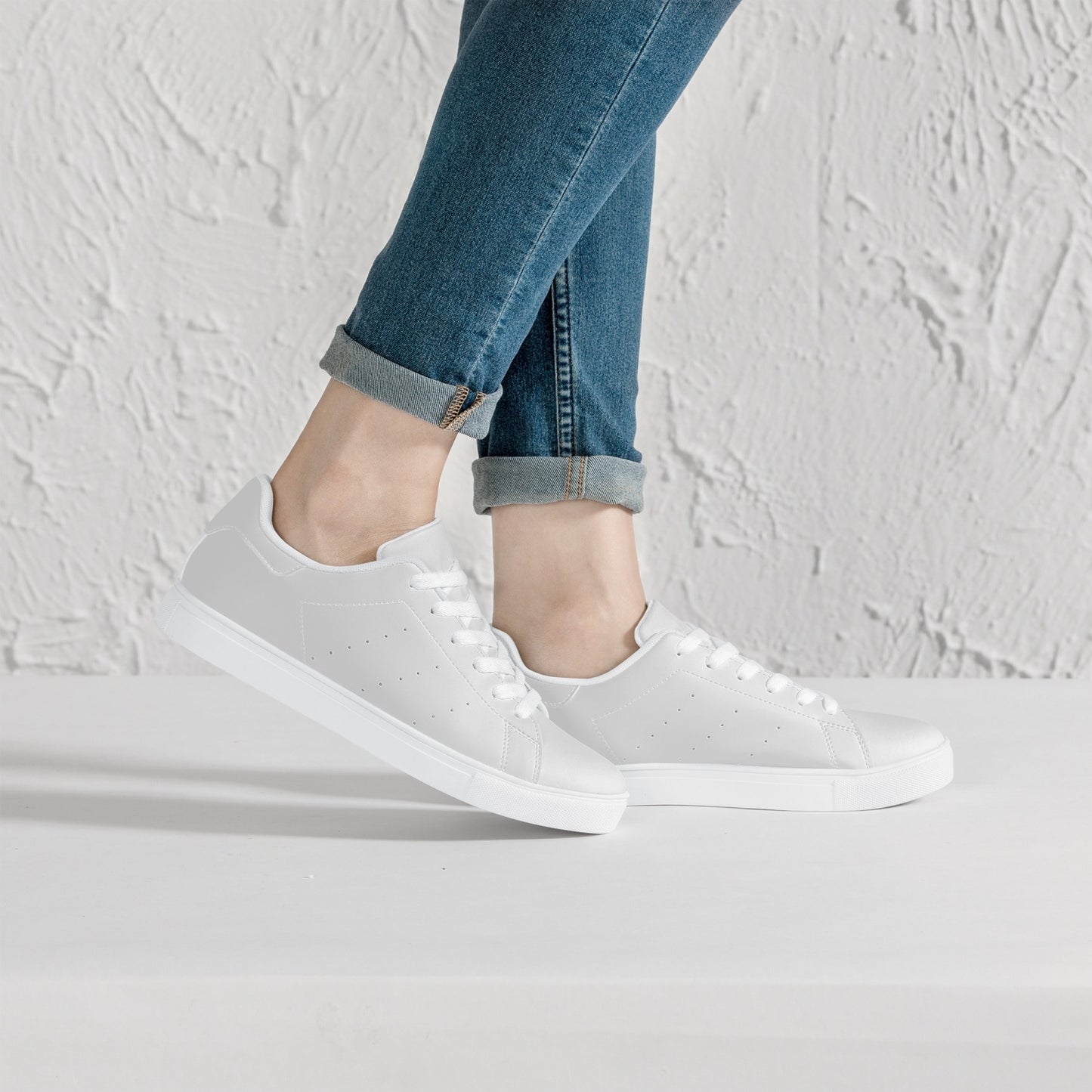 SHO-025GY-24  Classic Leather Sneakers