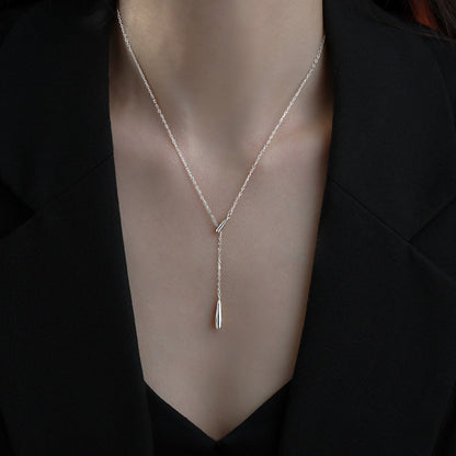 925 Sterling Silver Y-Shaped Pendant Necklace