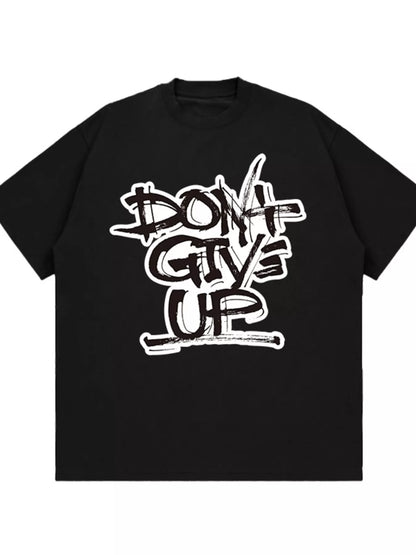 Men's Letter Graphic Crew Neck T-Shirt