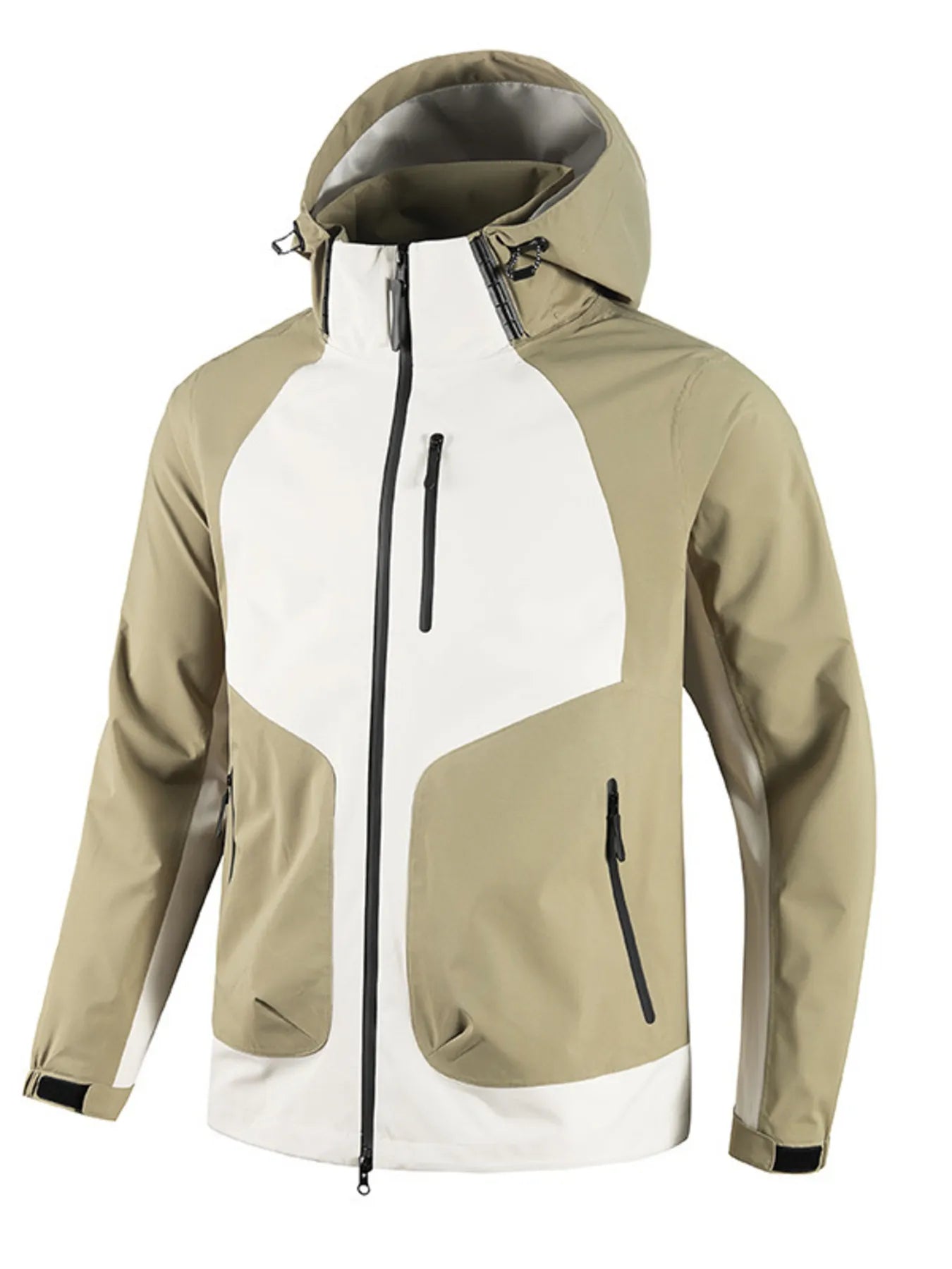 Men's Full Size Waterproof Hooded Outdoor Jacket Plus Size
