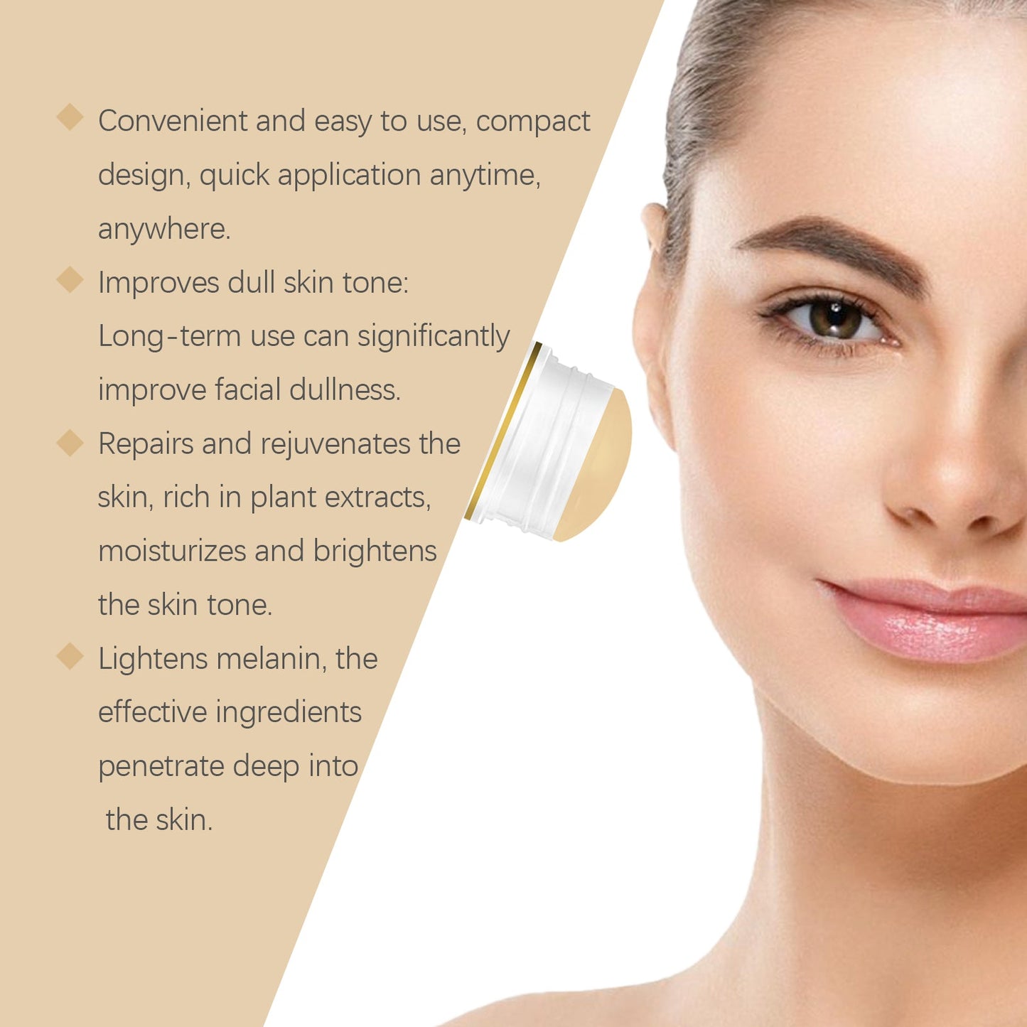 Hoygi Face Moisturizer Stick Skin Repair Tender Skin Hydrating Moisturizing Gloss Smooth Moisturizing Skin Cream