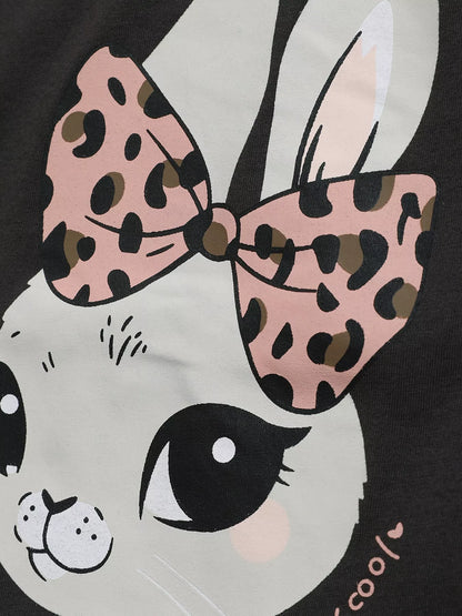Children's Long Sleeve Rabbit Graphic T-Shirt