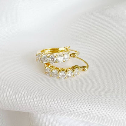 Stella CZ Hoop Earrings
