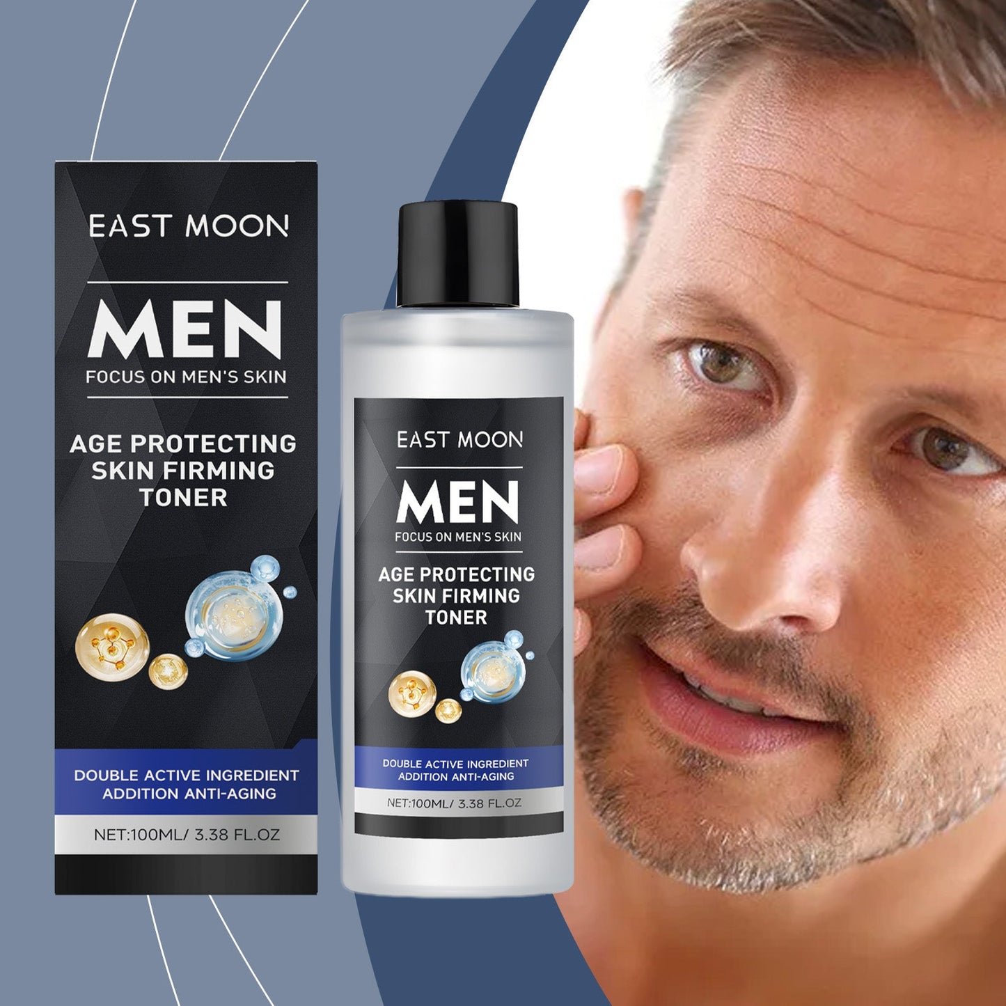 East Moon Men's Firming Toner, Surface Moisturizes And Hydrates Skin Care To Improve Fine Line Skin Care