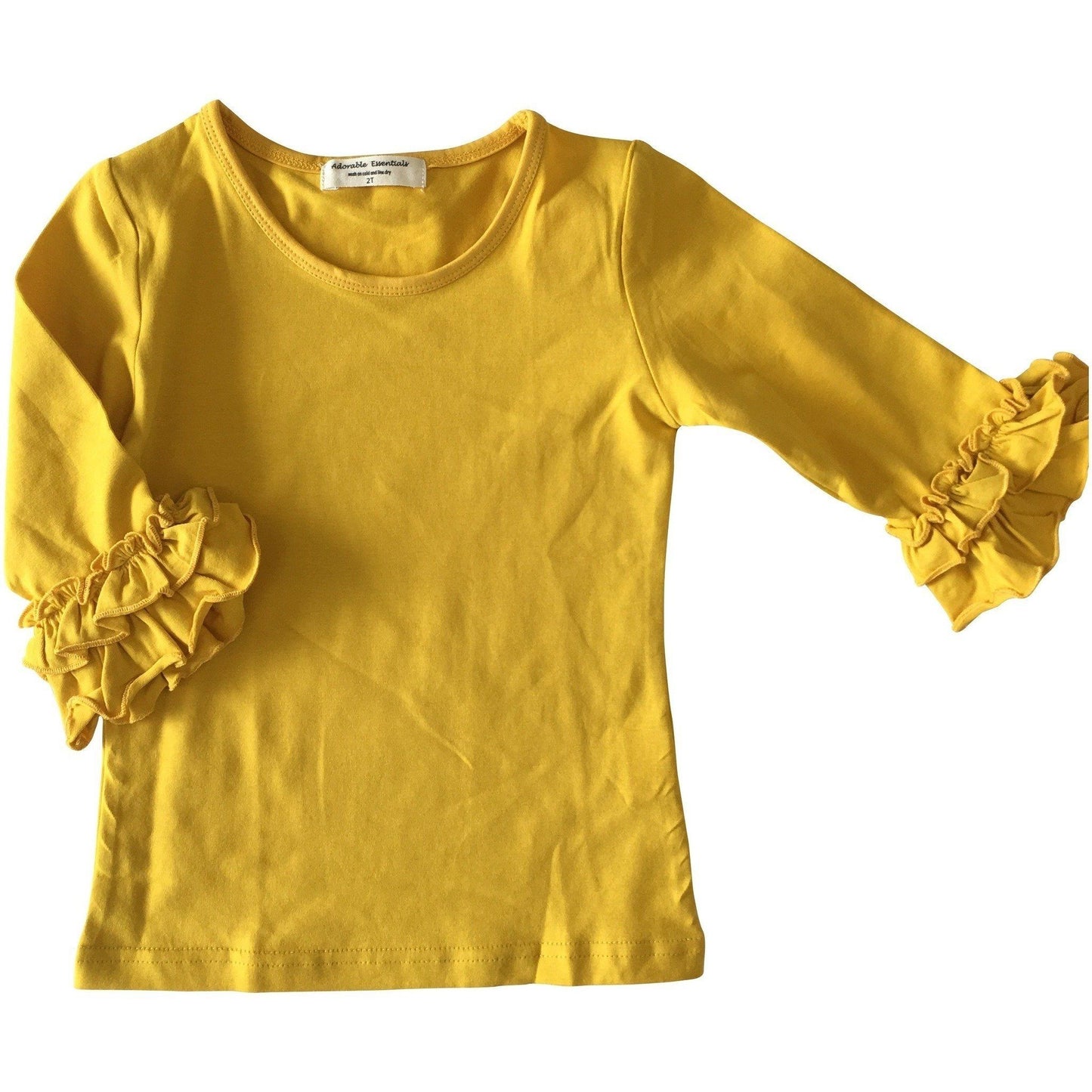 Mid-Sleeve Ruffle Shirts