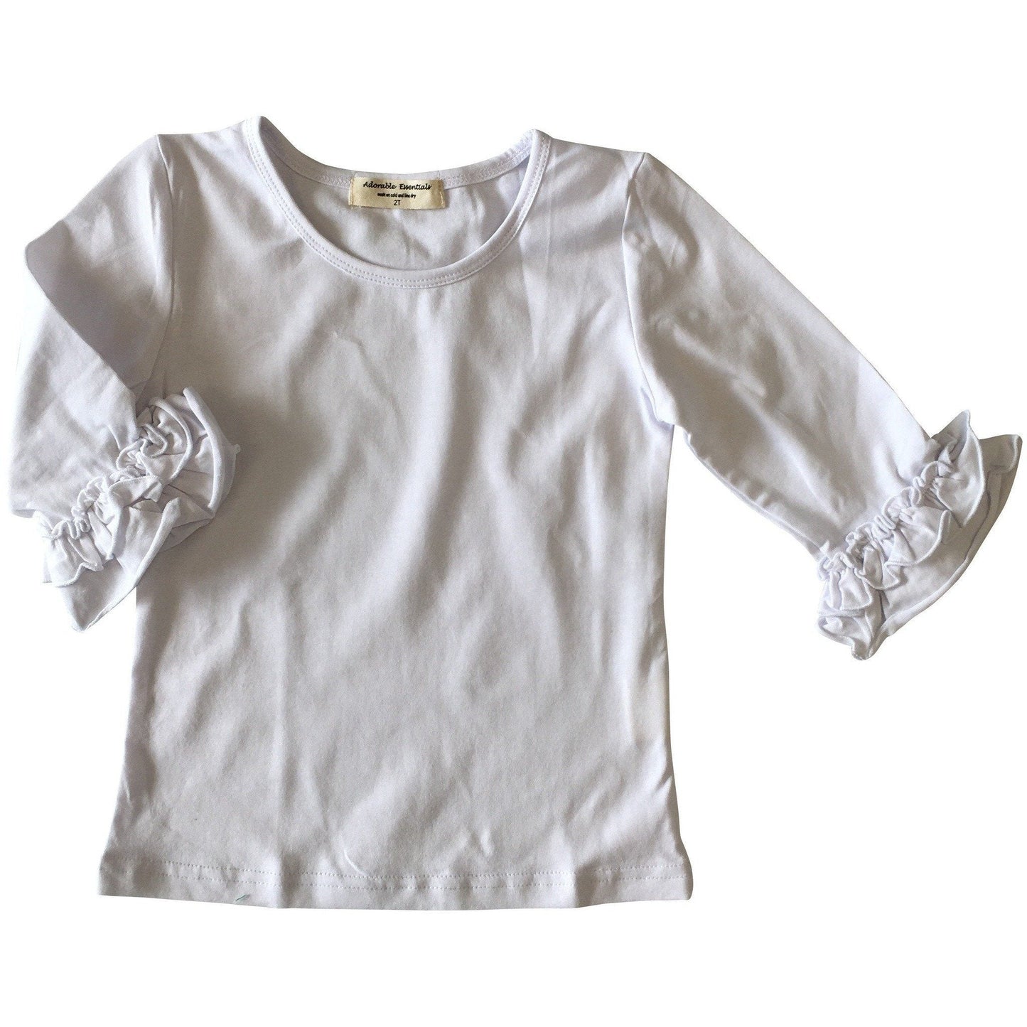 Mid-Sleeve Ruffle Shirts
