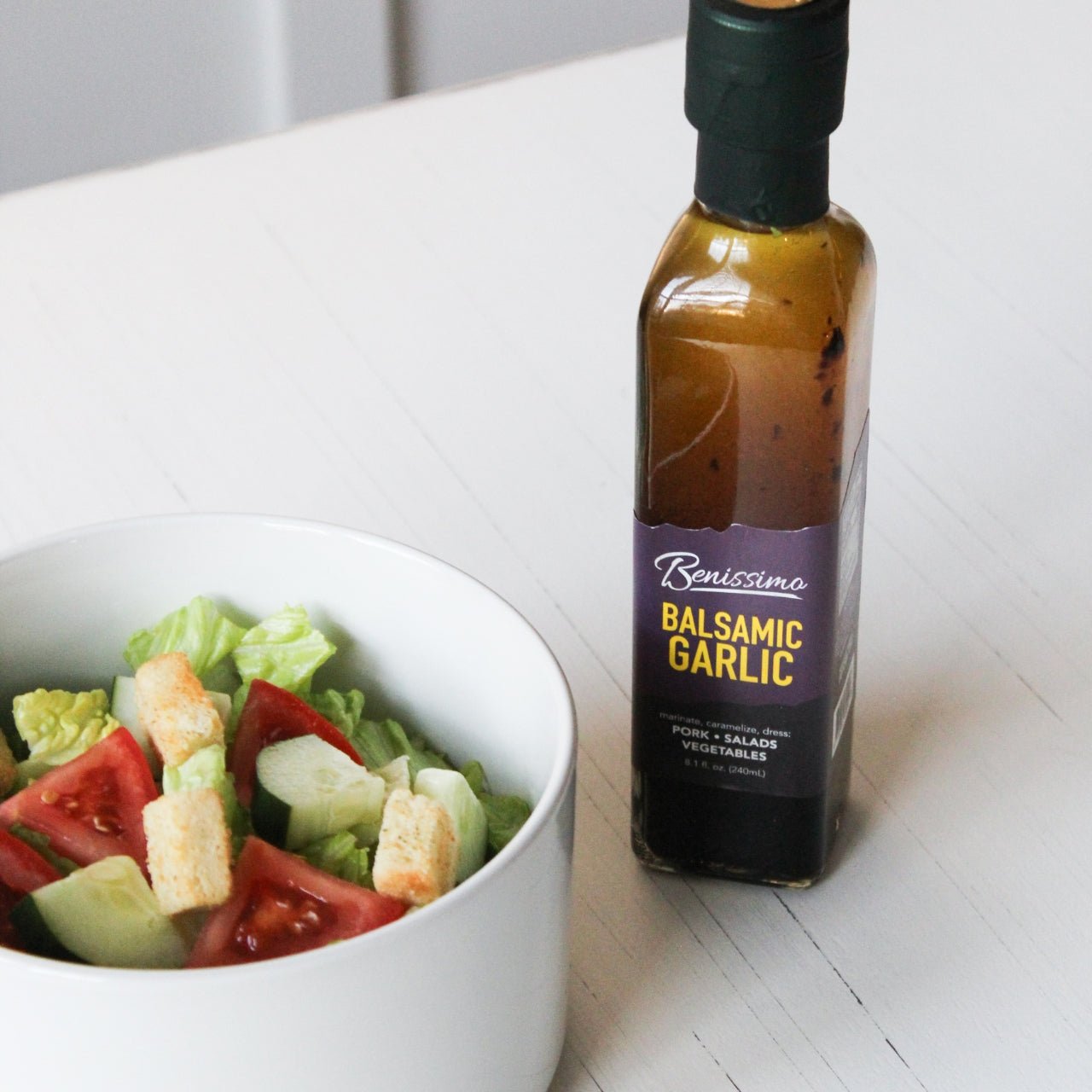 Benissimo Balsamic Garlic Oil, Marasca (240mL)