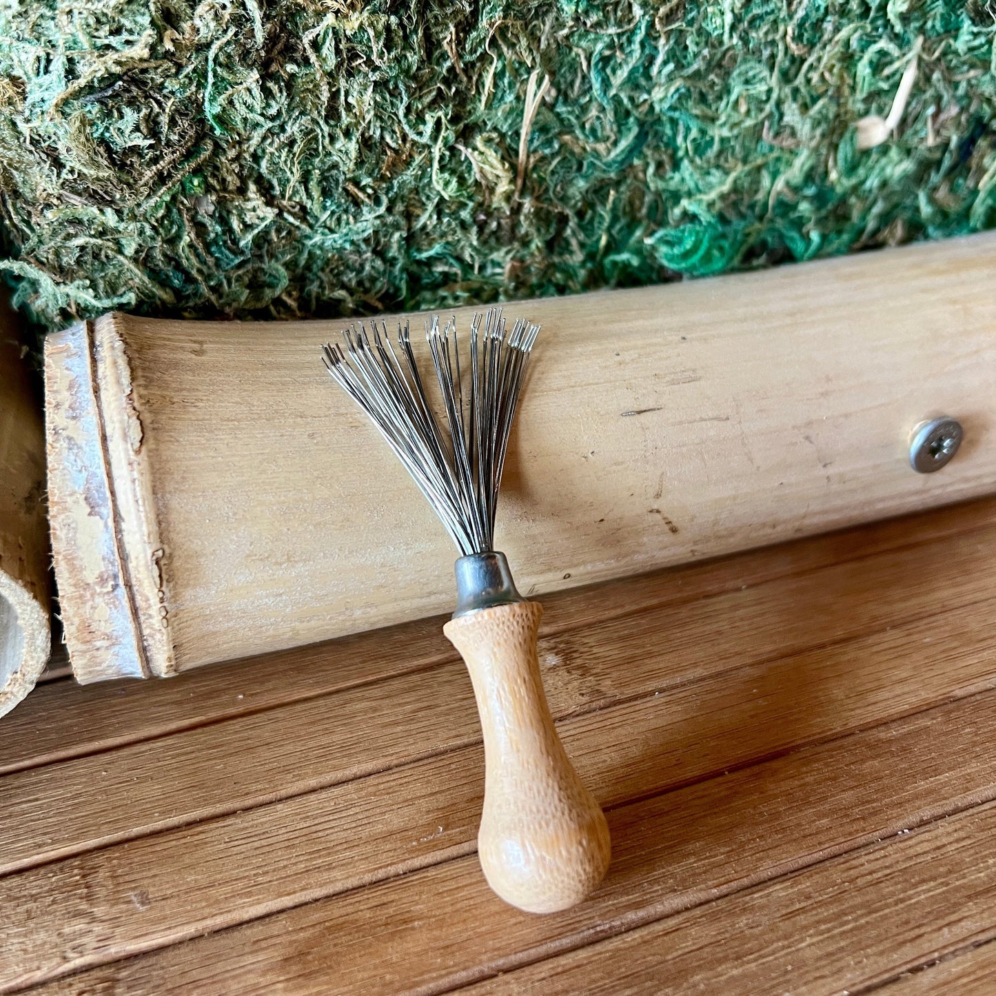 Bamboo Hair Brush Cleaning Tool
