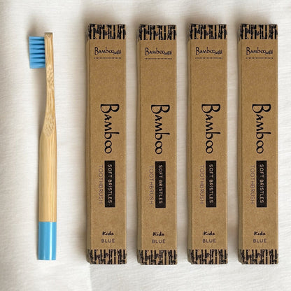 Bamboo Kids Toothbrush | Round Handle