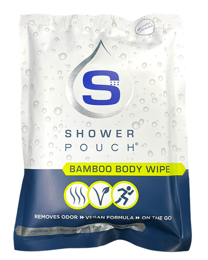 5-pack Shower Pouch XL (2' x 1') Body Wipes