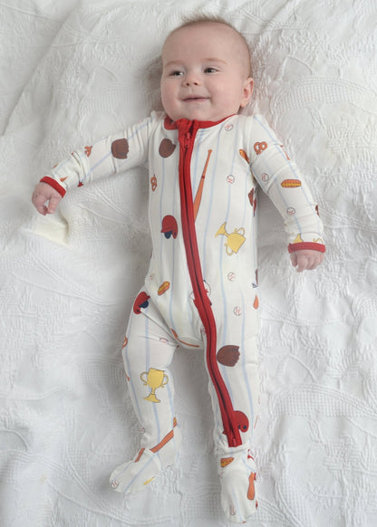 Baseball Footie Pajama
