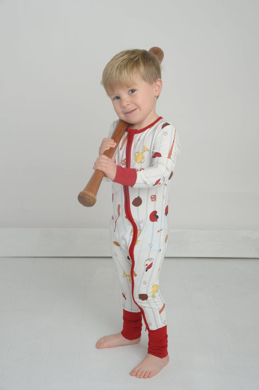 Baseball Bamboo Romper