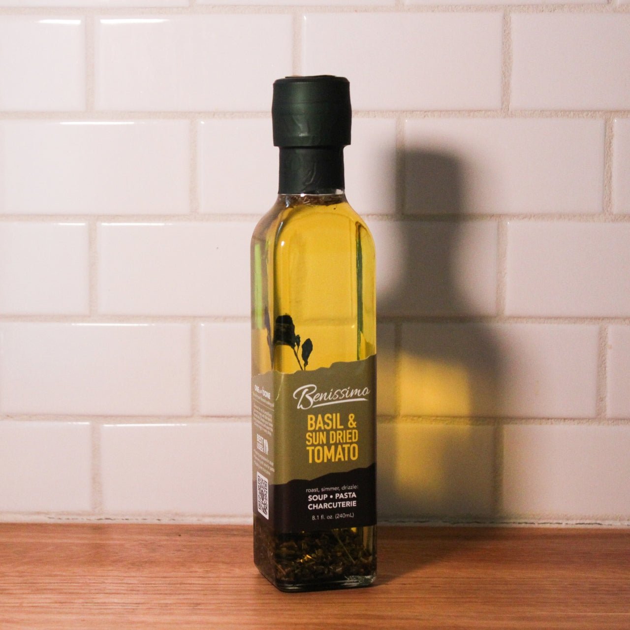 Benissimo Basil & Sun Dried Tomato Oil, Marasca (240mL)