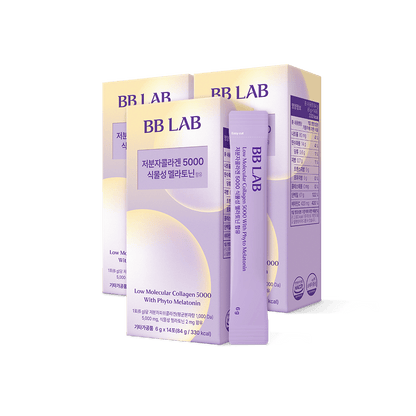 [Bundle] Low Molecular Collagen 5000 With Phyto Melatonin, 14 sticks x 3box