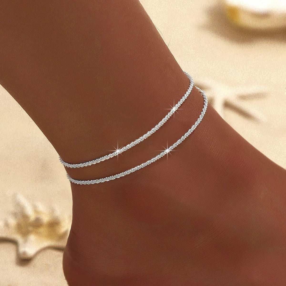 925 Sterling Silver Anklet Bracelets