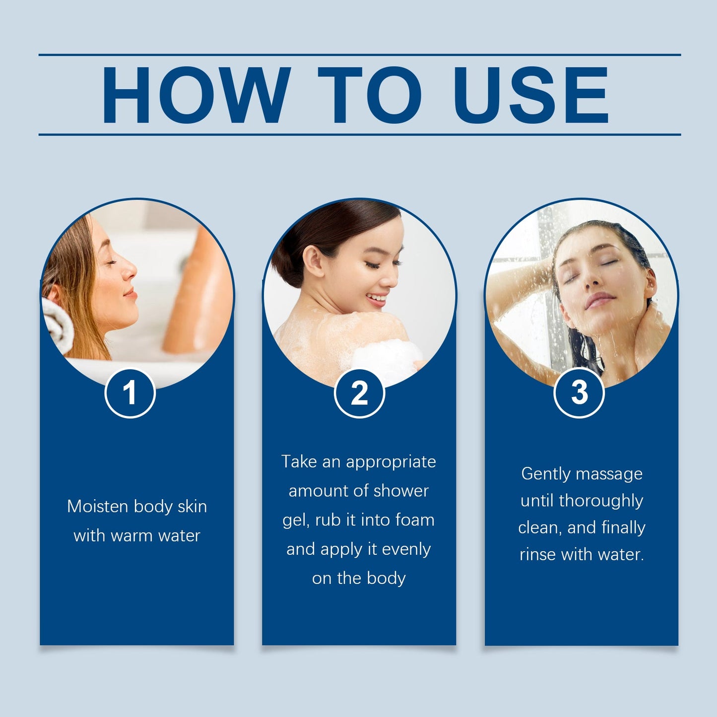 OUHOE Salicylic Acid Shower Gel Gently Cleanses Body Skin, Exfoliates Oil Control And Moisturizes Refreshing Body Wash