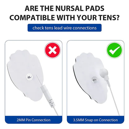 TENS/EMS Unit Replacement Pads NURSAL 20 Pack 3.5mm Snap Electrode Pads For Electrotherapy (Not Fit NURSAL Blue Tens) Reuse More Than 30 Times, Compatible With MEDVICE,Belifu TENS Machine