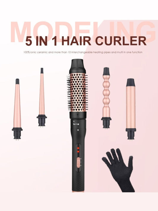 5 in 1 Interchangeable Hair Curling Iron