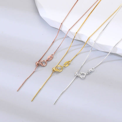 925 Sterling Silver Chain Adjustable Necklace