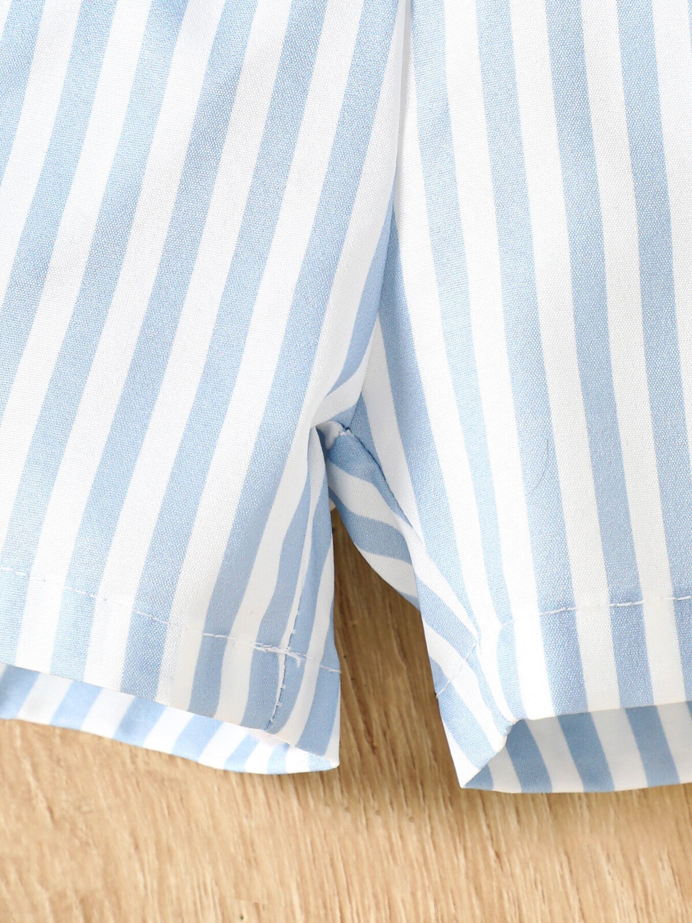 Children's Striped Pocket Tee and Shorts Set