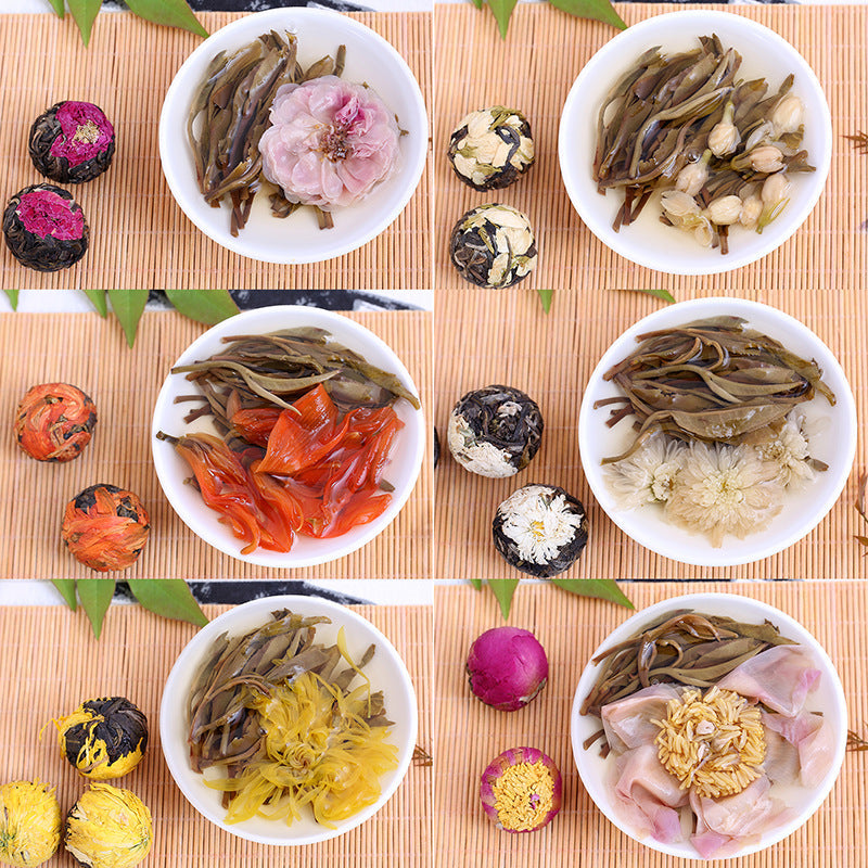 Jasmine Lily Peony Yellow Chrysanthemum Rose Chrysanthemum Six Flavor Scented Tea