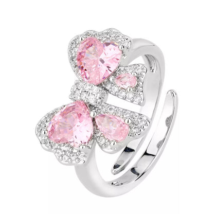 Zircon Bow Bypass Ring