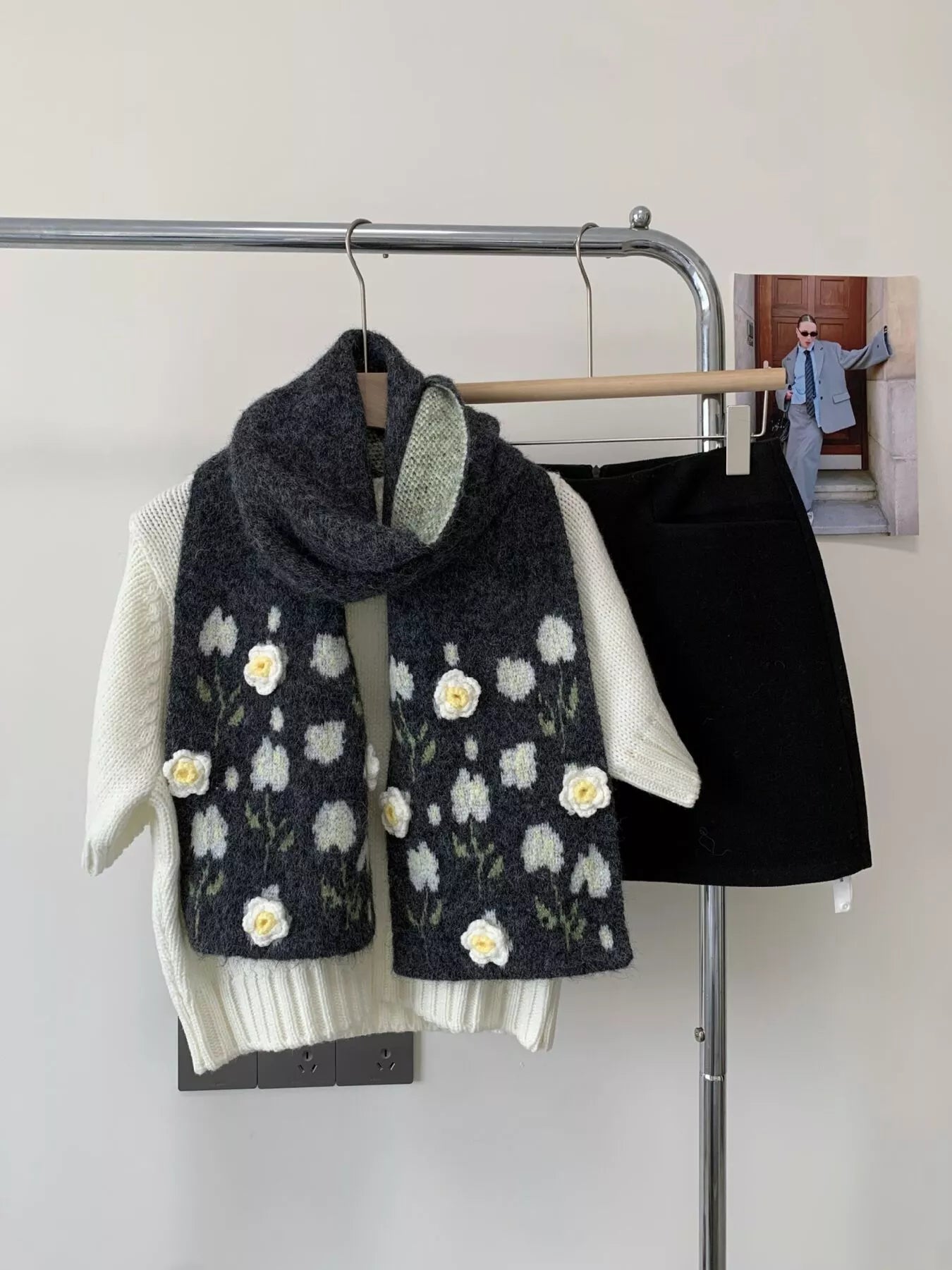 Floral Soft Winter Scarf