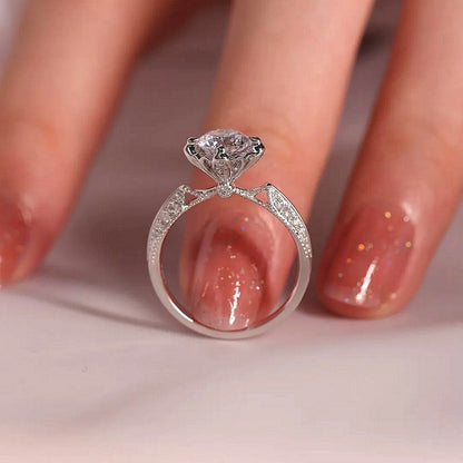 1 Carat Moissanite 925 Sterling Silver Ring