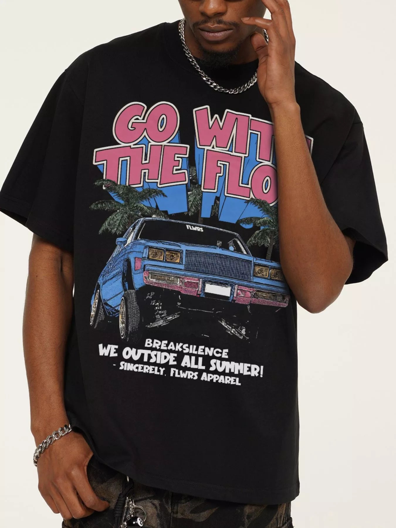 Men's Vintage Washed Graphic Oversized T-Shirt