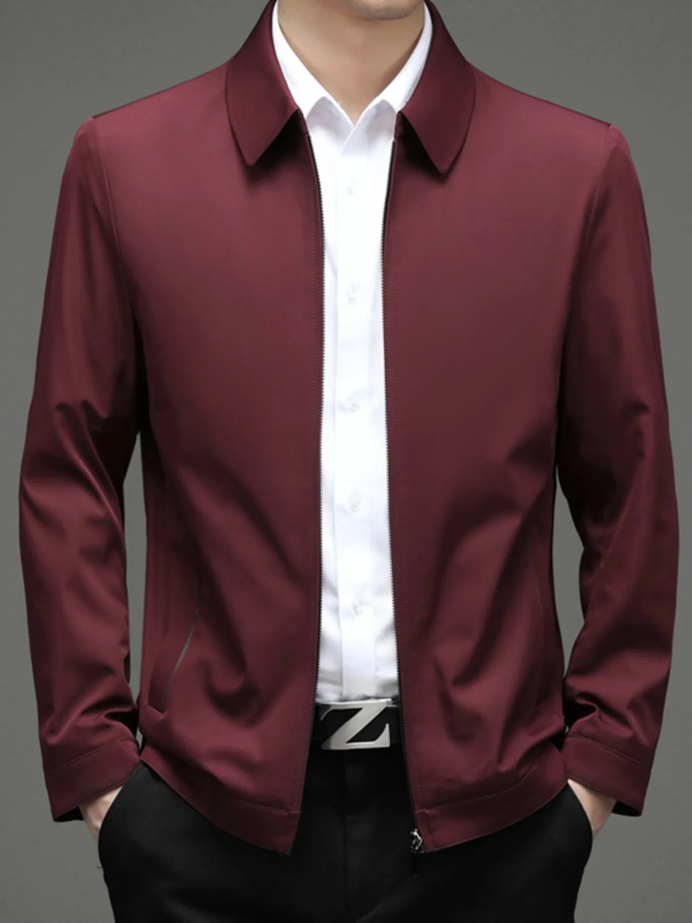 Men's Zip Up Long Sleeve Jacket
