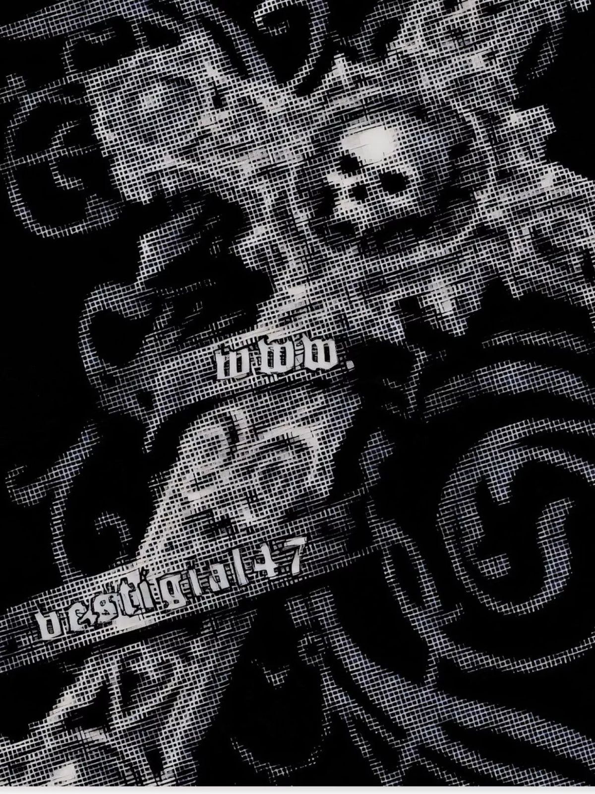 Men's Skull Cross Graphic Oversized T-Shirt