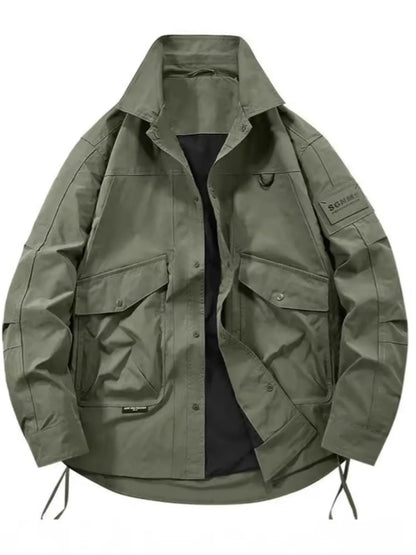 Men's Plus Size Urban Style Cargo Jacket