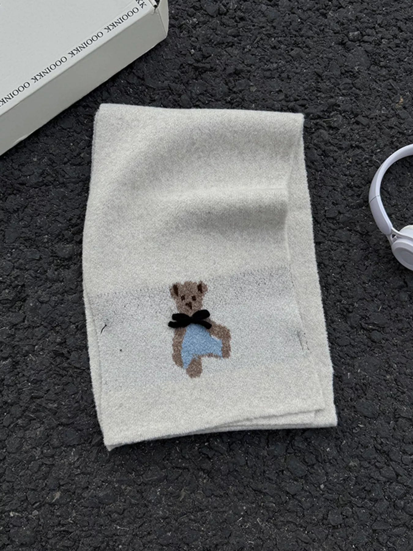Bear Knitted Scarf