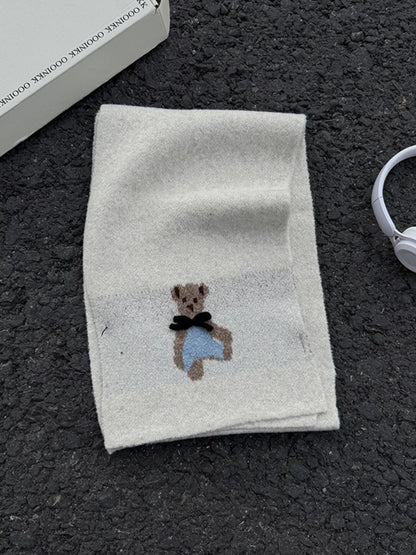 Bear Knitted Scarf