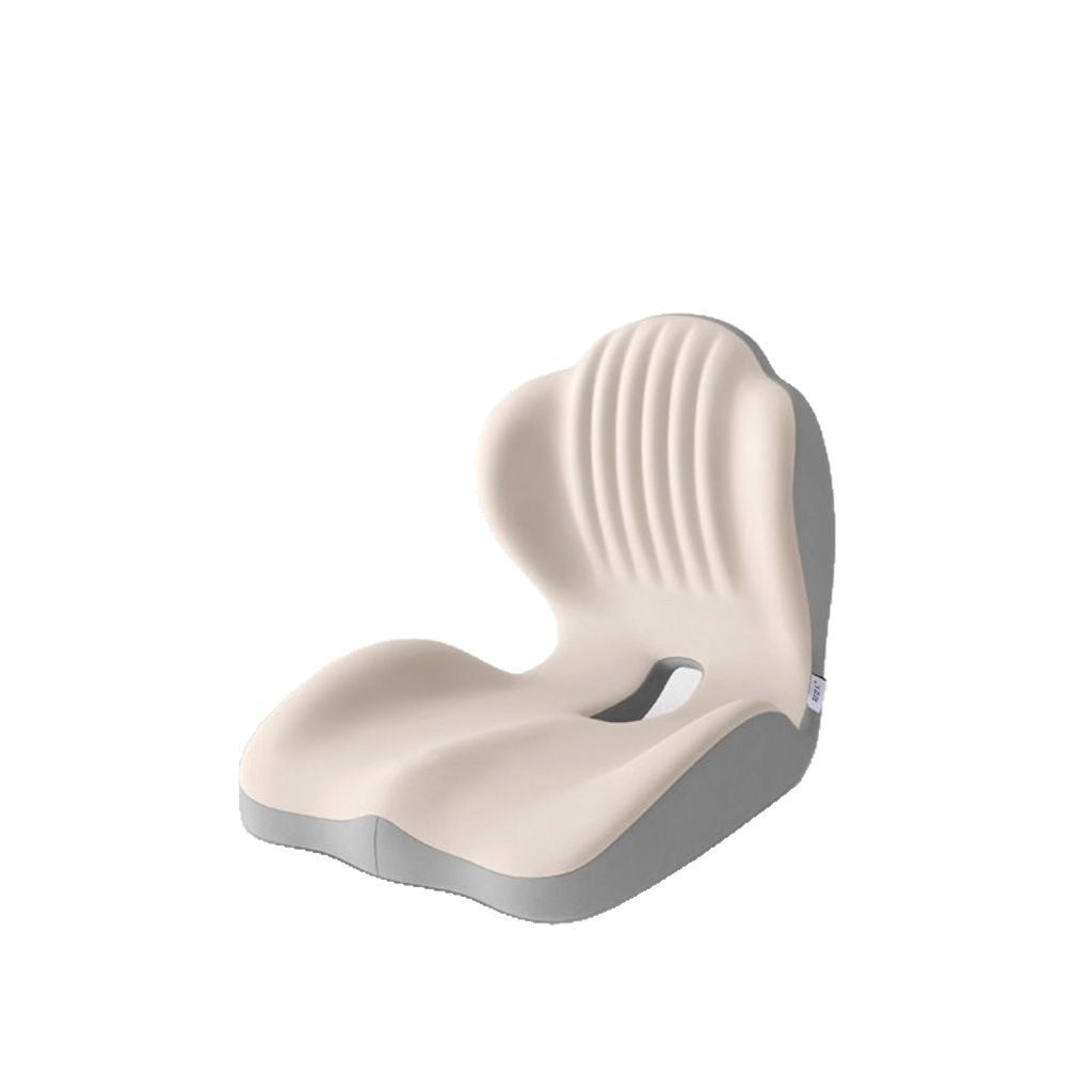 Ergonomic Lumbar Support Seat Cushion - Posture Correcting Memory Foam Chair Pad for Students Office Home Use