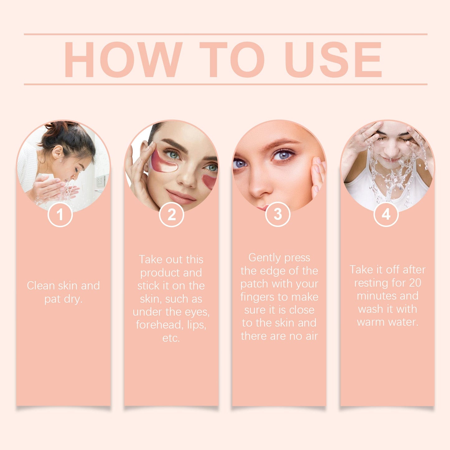 Jaysuing 5 In 1 Collagen Eye Mask, Gently Nourishes, Brightens And Moisturizes The Skin Of Your Eyes