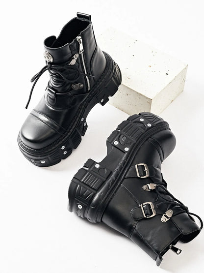Lace Up Platform Boots