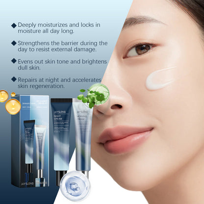 Jaysuing Day & Night Cream 2 Sets 31 Shield Cream Moisturizing And Moisturizing Skin 102 Night Cream Repairing Skin