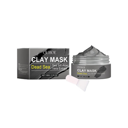 OUHOE Dead Sea Mud Cleansing Mask Gently Cleans And Removes Blackheads, Brightening And Smoothing Skin, Controls Oil And Moisturizes Without Tightness