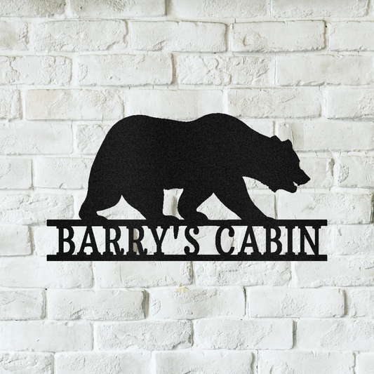 Bear Personalized Gifts - Custom Metal Sign