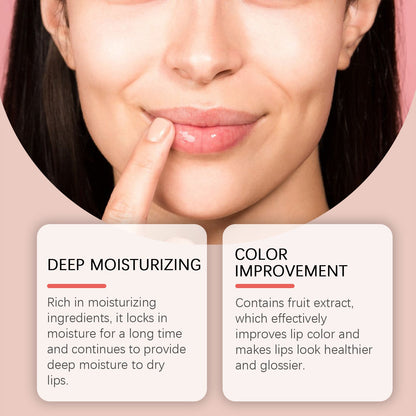 Hoygi Strawberry Lip Mask, Lighten Lip Lines And Gently Moisturize Lips, Remove Dead Skin And Moisturize Lips
