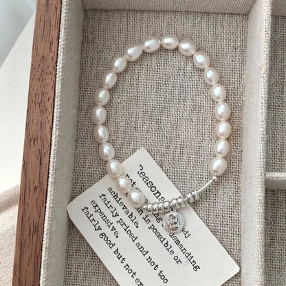 Pearl 925 Sterling Silver Bracelet
