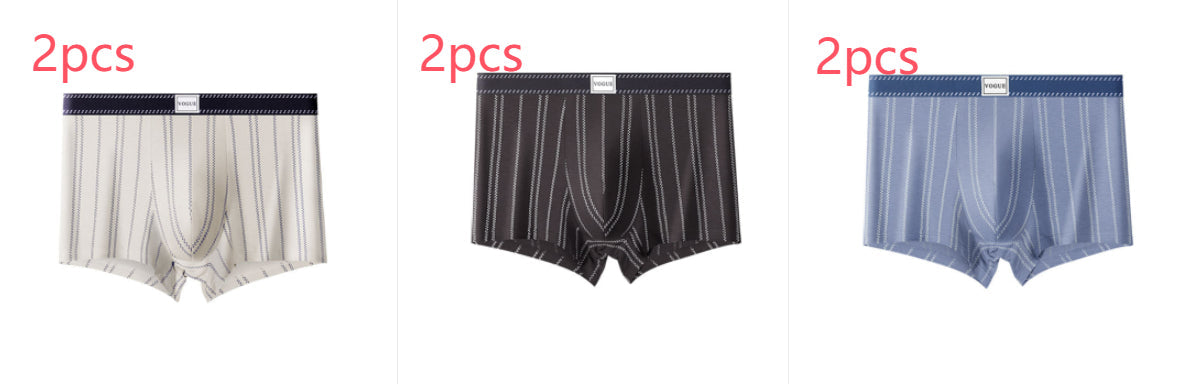 Men's Satin Light Luxury Ice Silk Underwear Summer Breathable Boxers Shorts New Boxers