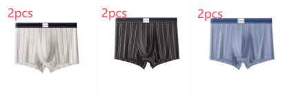 Men's Satin Light Luxury Ice Silk Underwear Summer Breathable Boxers Shorts New Boxers