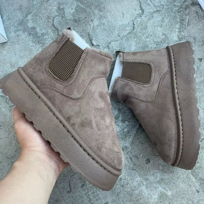 Round Toe Platform Boots