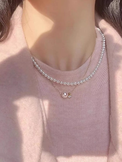 925 Sterling Silver Pearl Necklace