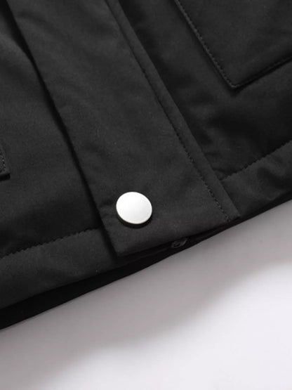 Men's Plus Size Fur Hooded Winter Parka Coat