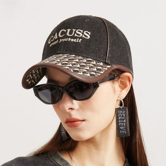 Embroidered Denim Baseball Cap