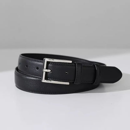 Silver Square Buckle Belt